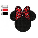 Free Minnie Mouse Bows Embroidery Design